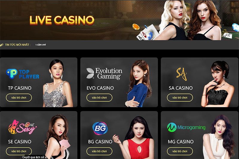 Sảnh Casino trực tuyến