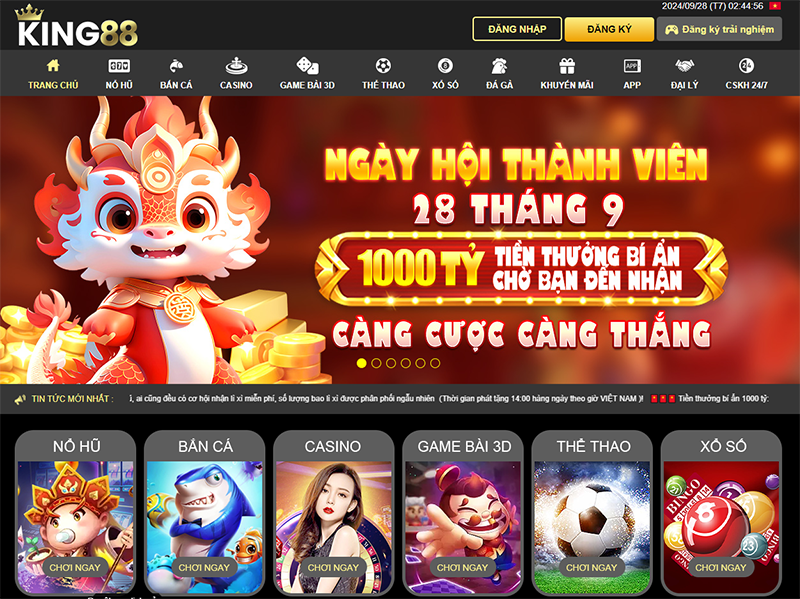 Giới thiệu King88 cá cược online